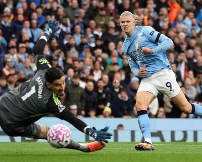 Haaland doubles up as City sweep United aside in Manchester derby