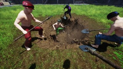 Inevitably, someone has made a cooperative take on A Game About Digging a Hole, where you play as burly shirtless men whose hands swell up when they flip each other off
