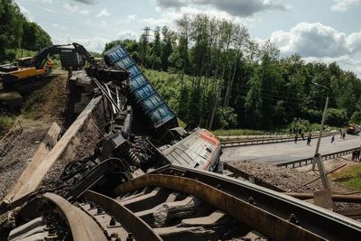 Ukrainian special forces ‘blow up Russian supply railway’ deep behind enemy lines