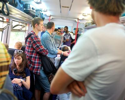 When giving up your seat for others is simply polite