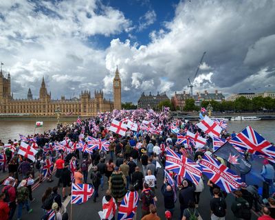 Police search for 11 violent disorder suspects after ‘unite the kingdom’ march