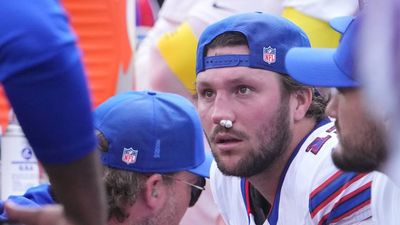 Josh Allen Praised Mitch Trubisky After QB Stepped In Following Nosebleed Exit