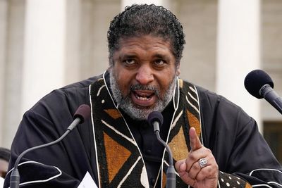 Rev William Barber condemns Kirk’s killing and warns against using religion to ‘sanctify wrong’