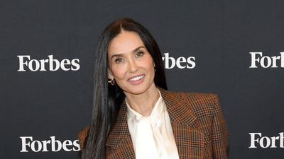 Demi Moore's earthy checked tailoring confirms that every wardrobe deserves a statement suit this autumn
