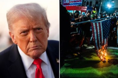 Trump hints at how he could arrest flag burners despite free speech protections