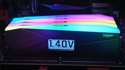 I can think of few things more ridiculous than a tiny OLED screen slapped on the side of some DDR5 RAM, but here we are