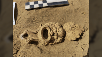 1,900-year-old oil lamp that provided 'light in the journey to the afterlife' found in Roman cemetery in the Netherlands