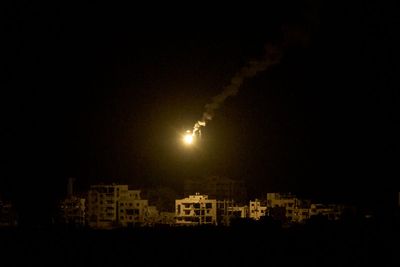 The Latest: Palestinians report heavy strikes as Israeli defense minister says 'Gaza is burning'