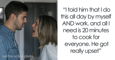 Husband Upset After Wife Refuses To Help Change The Child While Cooking Dinner