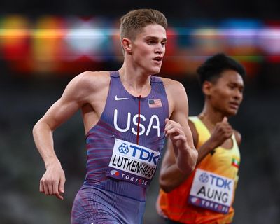 ‘I still have homework to do’: USA’s 16-year-old 800m star Cooper Lutkenhaus misses world semi-final