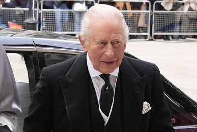 King joins members of royal family for Catholic funeral of Duchess of Kent