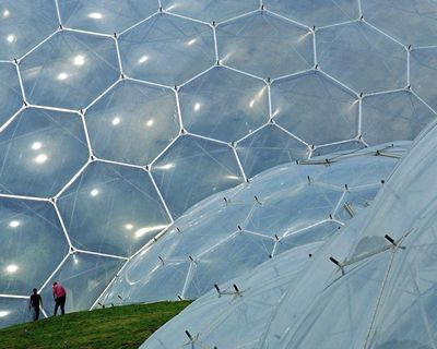 Geodesic genius: Nicholas Grimshaw brought futuristic grandeur to trains, planes, gardens – and shopping