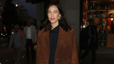 Alexa Chung demonstrates why the suede jacket is the outerwear to invest in for autumn