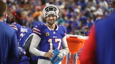 Josh Allen Sports Subtle Helmet Tweak After Suffering Bloodied Nose in Week 2 Win