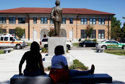 A Black student was found hanging from a tree. Police say there's no sign of foul play