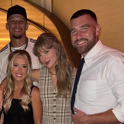 Taylor Swift Swaps a Game Day Look for a Preppy Plaid Skirt Set and a Four-Figure Chanel Necklace