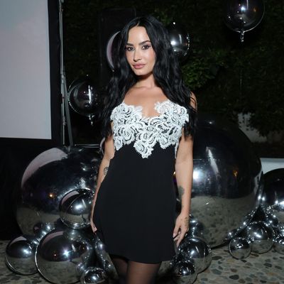 Demi Lovato's "Ghost Jelly" Manicure Puts a Moody Fall Twist On the Summer Trend
