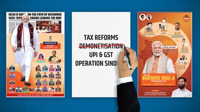 Rekha Gupta, Eknath Shinde lead b’day ad blitz for Modi; ToI, HT skip demonetisation in PM’s legacy feature