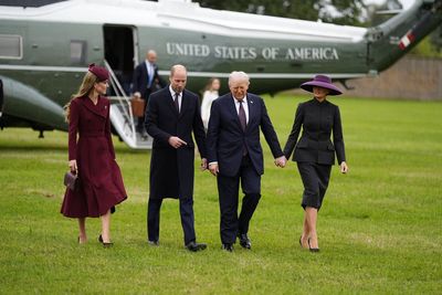 Prince William and Princess Kate welcome Donald Trump and First Lady Melania to Windsor Castle in day of pomp and pageantry