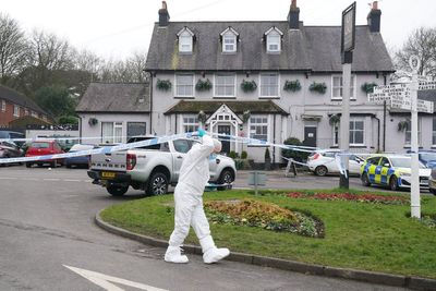 Husband shot and killed wife who tried to leave him after chasing her to pub on Valentine’s Day