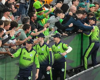 England beat Ireland by four wickets first men’s T20 international – as it happened