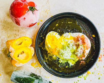 How to turn fruit and veg odds and ends into a frozen food topping – recipe