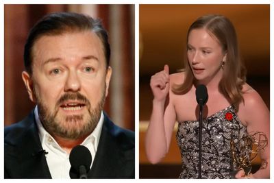 Ricky Gervais deletes posts mocking Emmys speeches after stars share support for Palestine
