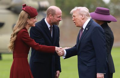 US President Donald Trump meets Catherine, Princess of Wales and Prince William on UK state visit