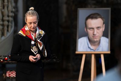 Widow of Alexei Navalny claims tests show her husband was poisoned before his death