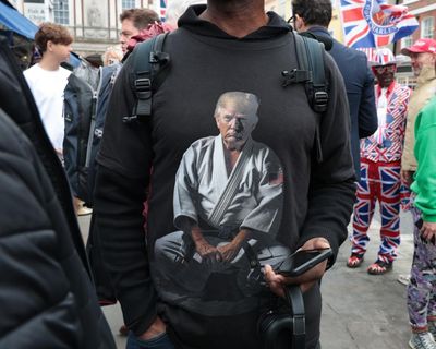 Superfans descend on Windsor to enliven Trump’s festival of nothing