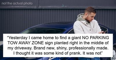 Person Finds Strange Sign In Their Driveway, What Happens Next Has Them Calling The Police