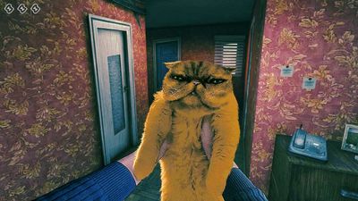 What does the cat do in No, I’m not a Human?