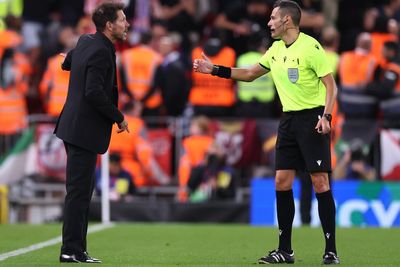 Enraged Diego Simeone sees red for screaming match with Liverpool fan after late winner