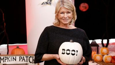 Martha Stewart decorates her porch for Halloween using this classic seasonal touch – but with an elevated twist