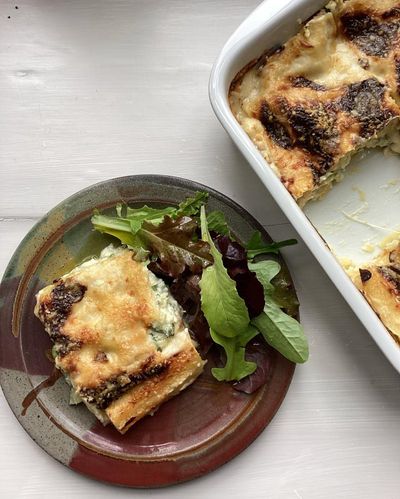 Rachel Roddy’s recipe for lasagne with courgette and three cheeses