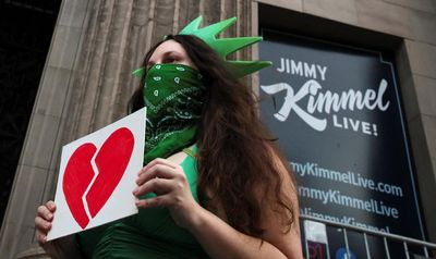 Trump celebrates Jimmy Kimmel suspension as some networks replace show with Charlie Kirk tribute – US politics live