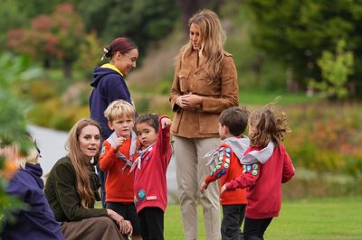 Sweet treat for Scouts meeting Kate and Melania