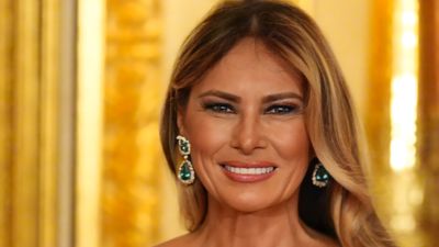 Melania Trump Chose a Dress By a Venezuelan Designer in First Big State Trip as First Lady