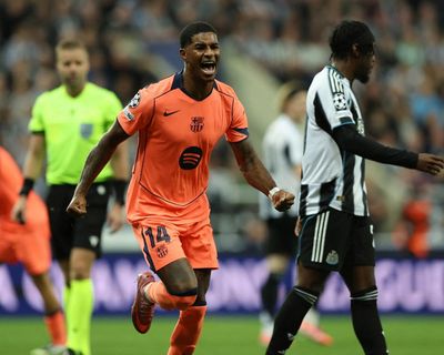 Rashford’s double silences Newcastle’s party and eases Barcelona to victory