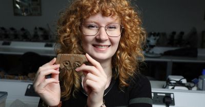 Archaeology student unearths rare stone carving of 'Pictish face'
