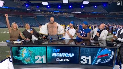Ryan Fitzpatrick Shocked Co-Workers by Reading Inappropriate Bills Mafia Sign On-Air