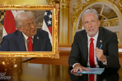 Jon Stewart’s ‘obedient’ Daily Show monologue on Jimmy Kimmel lambasts Trump and the state of free speech in America