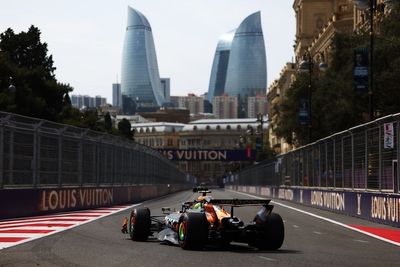 F1 Azerbaijan GP: Lando Norris leads McLaren 1-2 in FP1 after red flag delays