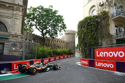 Lando Norris rues "costly" error that ended his FP2 session at F1 Azerbaijan GP