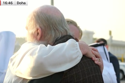 Moment British coupled detained in Afghanistan by Taliban reunited with daughter