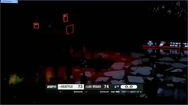 The Aces’ Arena Went Pitch Black While Potential Game-Winning Shot Was in the Air