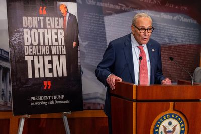 Democrats dig their heels in on spending as Republicans leave Washington ahead of a government shutdown