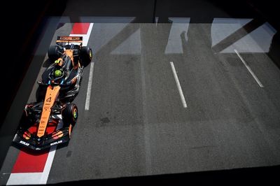F1 Azerbaijan GP: Norris quickest in windy FP3 from Verstappen and Piastri