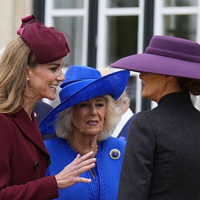 Queen Camilla Seemed to “Pull Rank” on Kate Middleton During Her First Meeting With the Trumps