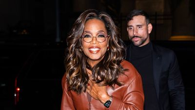 Wondering how to wear the brown leather trend? Oprah Winfrey's toffee Fendi dress reveals all